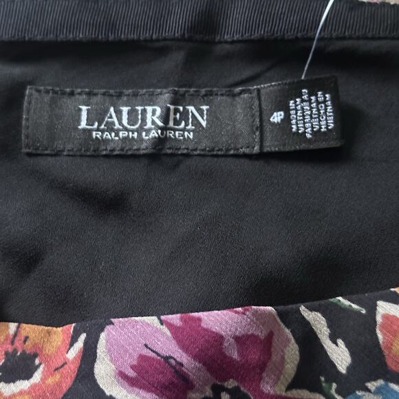 NWT Lauren Ralph Lauren Floral Crinkle Georgette skirt size 4P Romantic Feminine - Picture 6 of 14